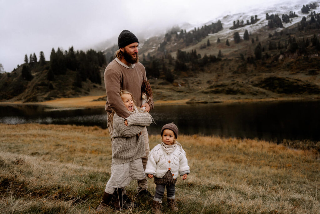 Familienfotos Fotoshooting in den Alpen Familie